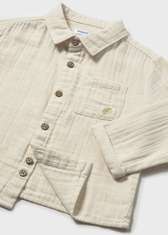 1119 Mayoral Linen Style Long Sleeve Shirt