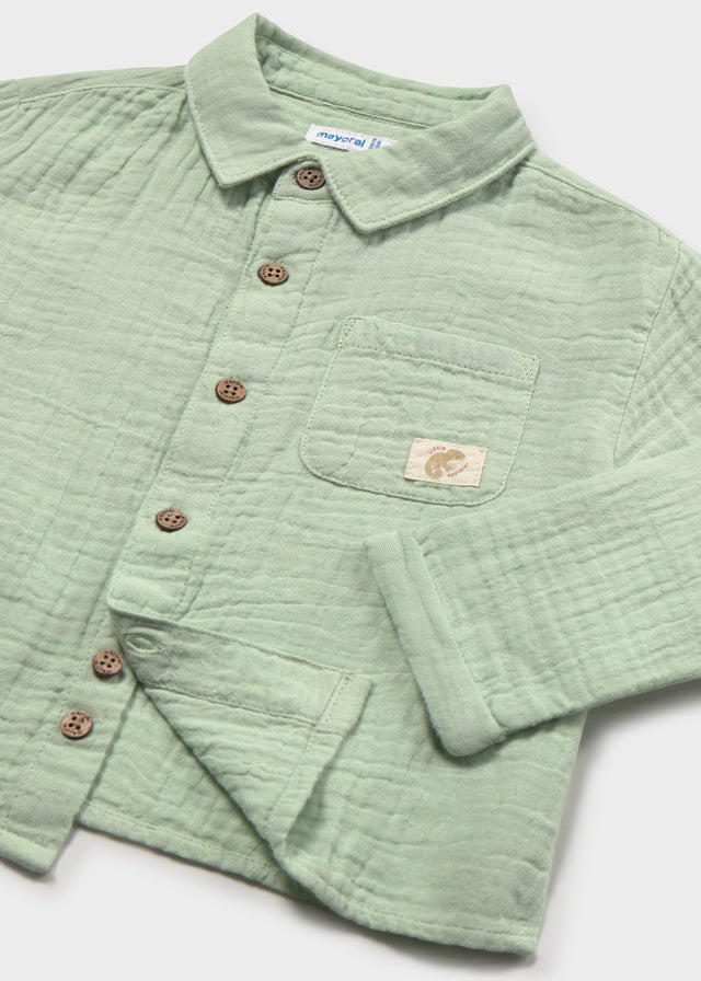 1119 Mayoral Linen Style Long Sleeve Shirt