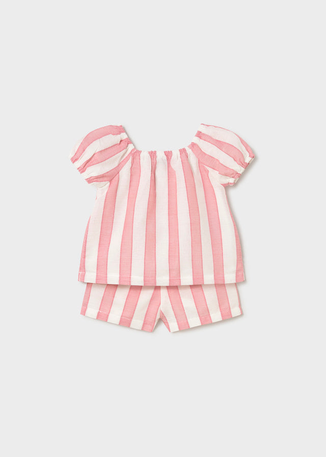 1211 Mayoral 2 Piece Striped Short Set