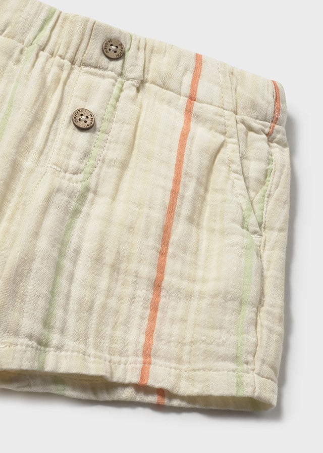 1216 Mayoral LInen Style Button Shorts
