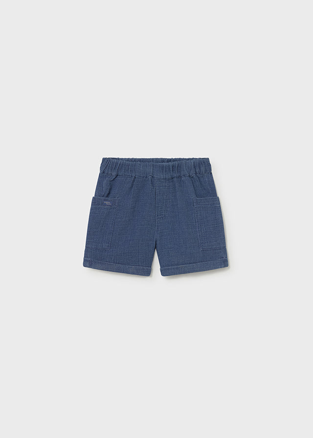 1217 Mayoral Seersucket Type Bermuda Shorts