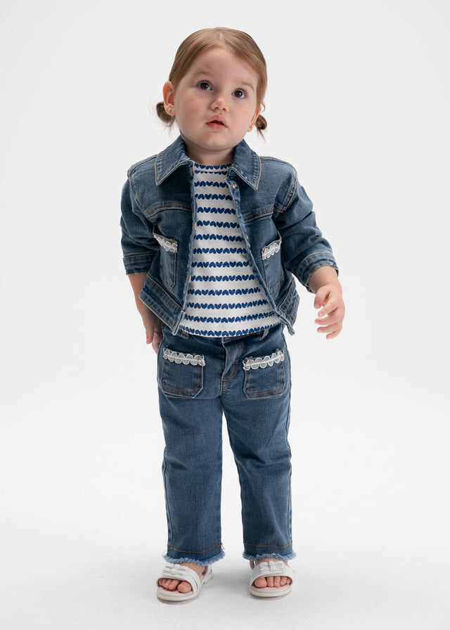 1490 Mayoral Denim Cropped Jacket
