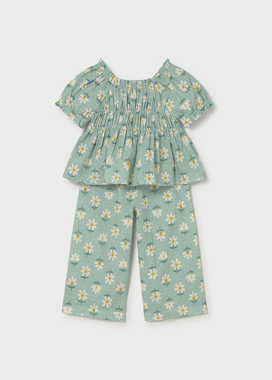 1513 Mayoral 2 Piece Floral Trouser Set