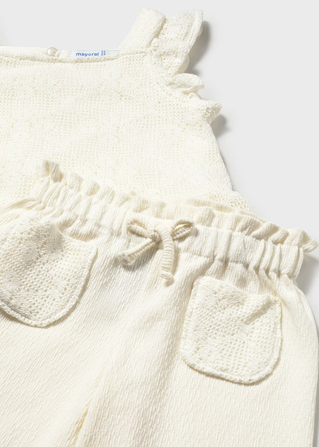 1515 Mayoral 2 Piece Crochet Style Set