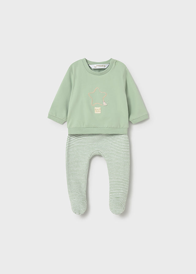 1599 Mayoral Heart Sweat and Stripe Leg Set