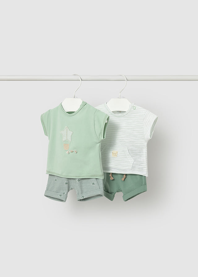 1626 Mayoral 4 Piece Shorts and T-Shirt Set
