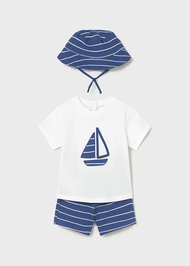 1666 Mayoral Shorts and Hat Set
