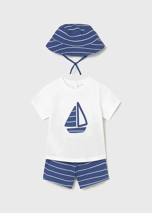 1666 Mayoral Shorts and Hat Set