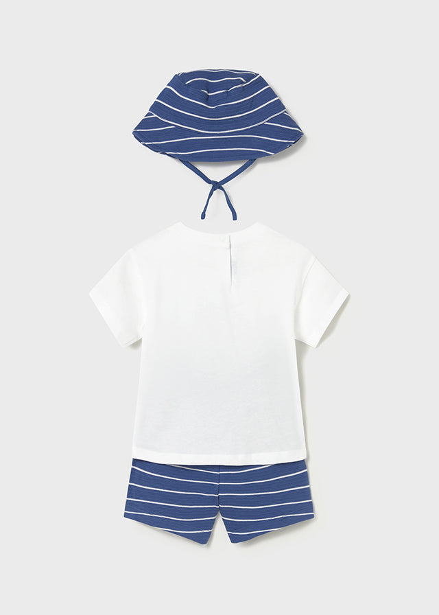 1666 Mayoral Shorts and Hat Set