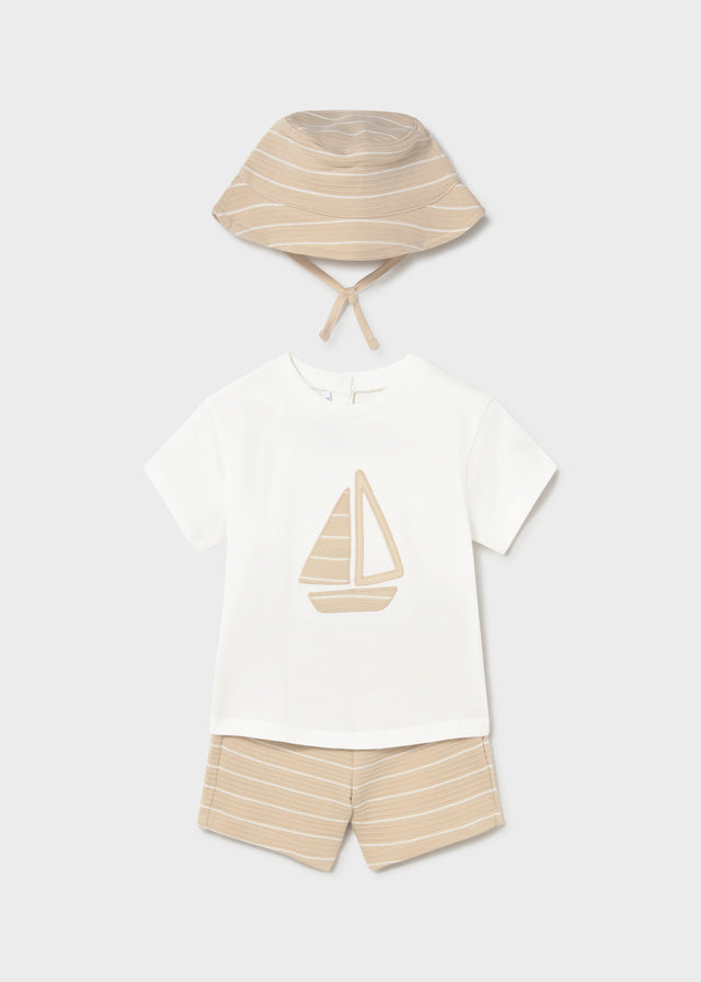 1666 Mayoral Shorts and Hat Set