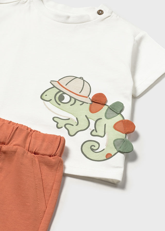 1668 Mayoral Gecko T-Shirt & Short Set