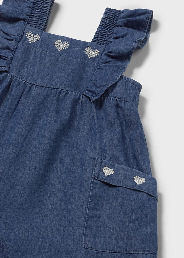 1828 Mayoral Heart Design Dungaree