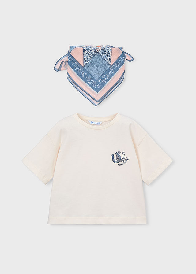 3009 Mayoral T-Shirt and Neckerchief Scarf