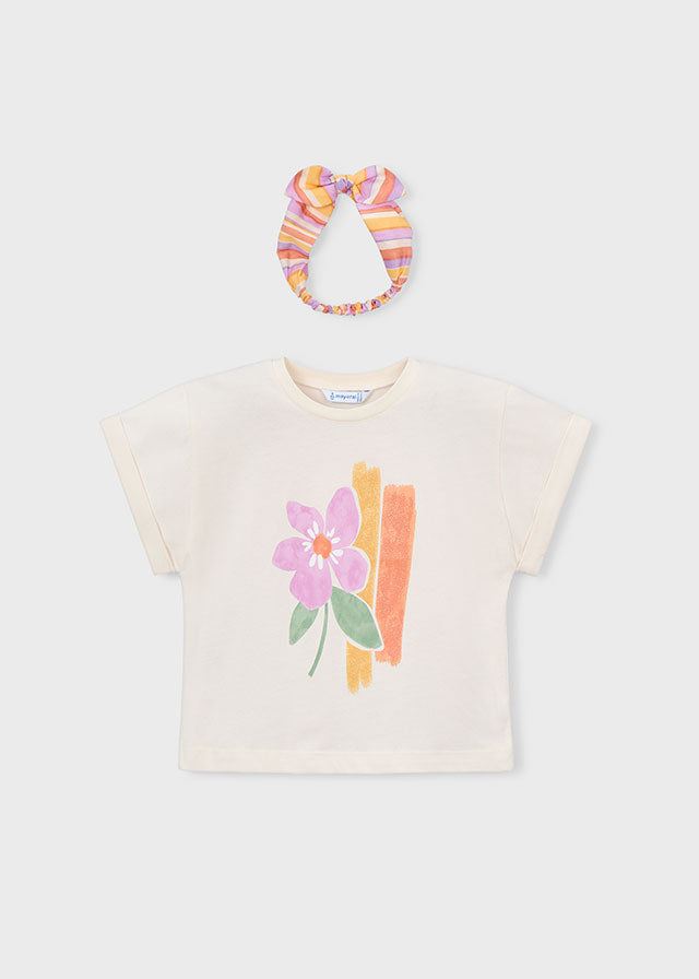 3010 Mayoral Flower Print T-Shirt