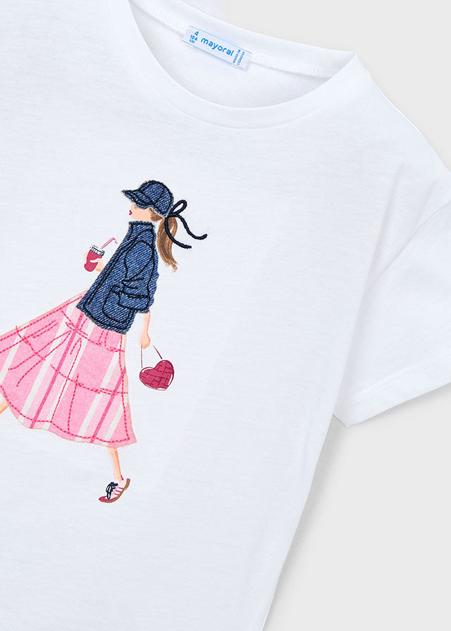 3011 Mayoral Fashion Ladies Print T-Shirt