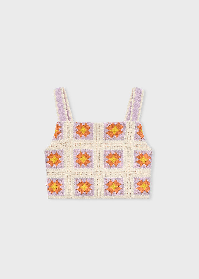 3029 Mayoral Crochet Crop Top