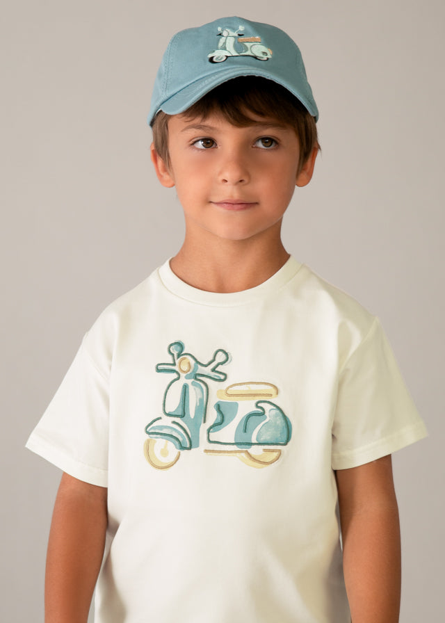 3060 Mayoral Moped Applique T-Shirt