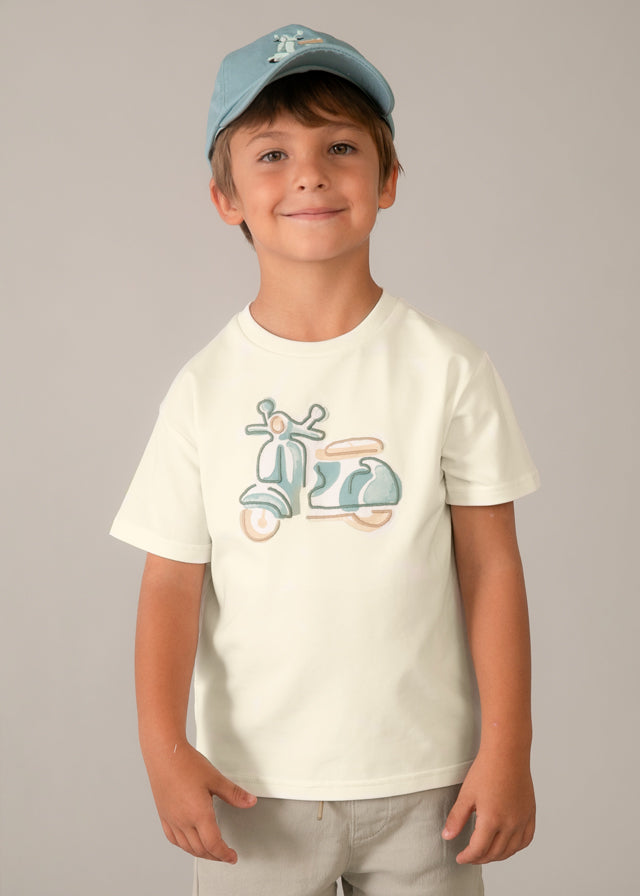 3060 Mayoral Moped Applique T-Shirt