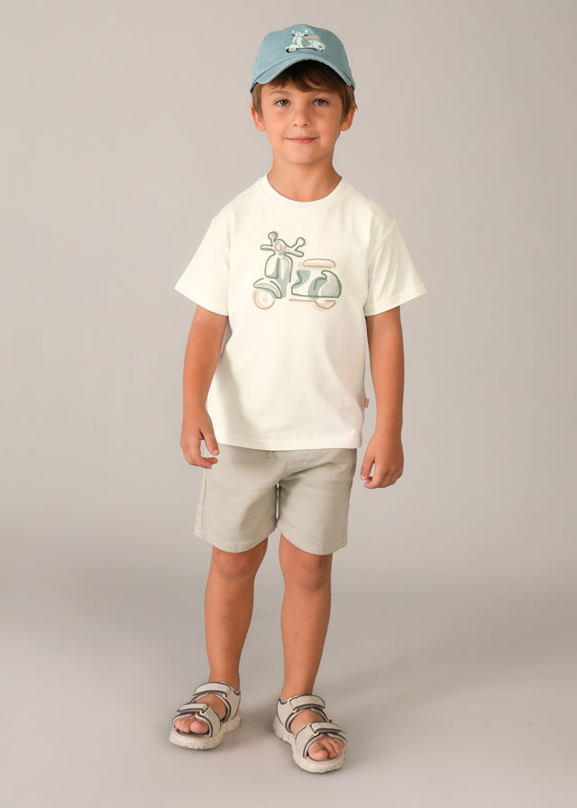 3060 Mayoral Moped Applique T-Shirt