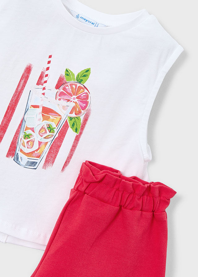 3228 Mayoral Juice Print Shorts Set