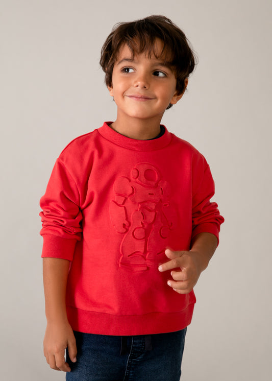 3434 Mayoral Robot Embossed Sweatshirt
