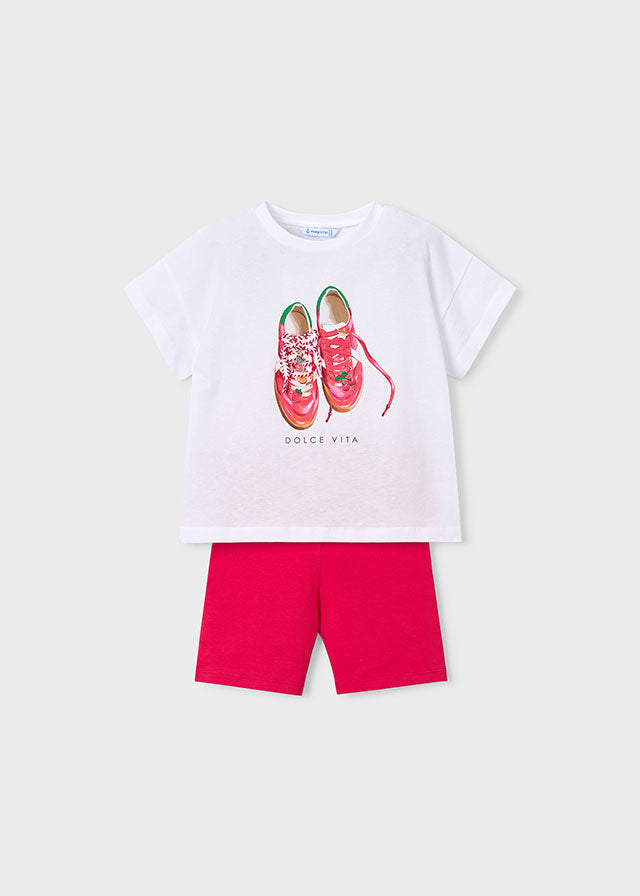 3731 Mayoral Shoe Print Leggings Set