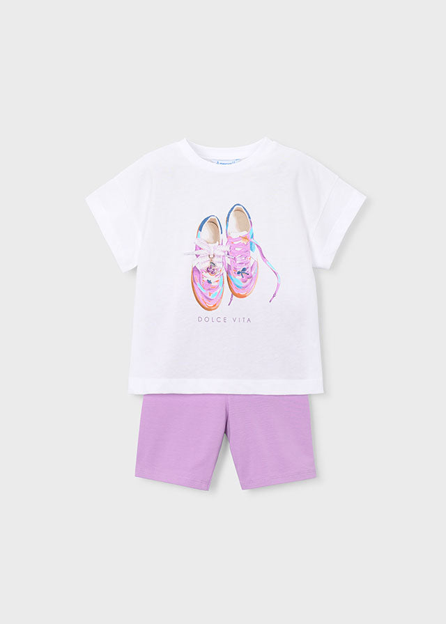 3731 Mayoral Shoe Print Leggings Set