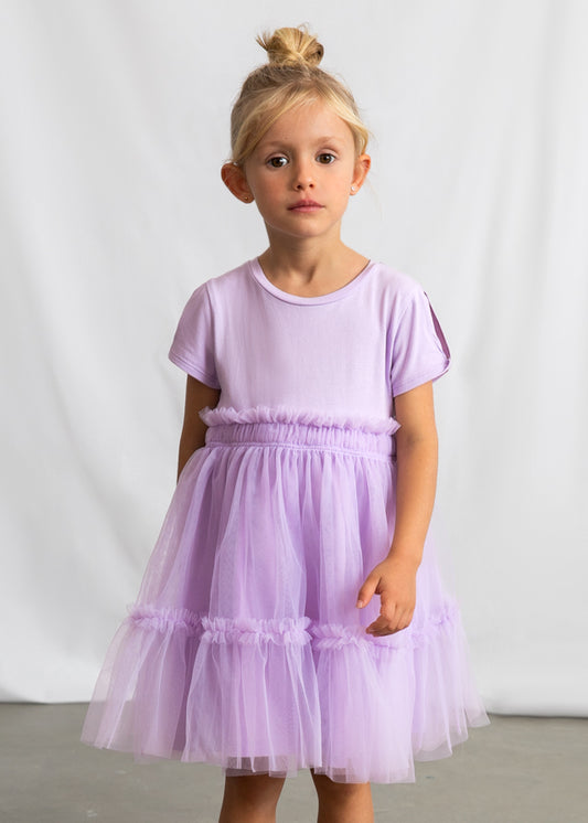 3915 Mayoral Tulle Mix Dress