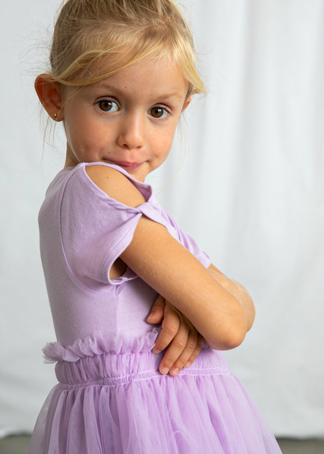 3915 Mayoral Tulle Mix Dress