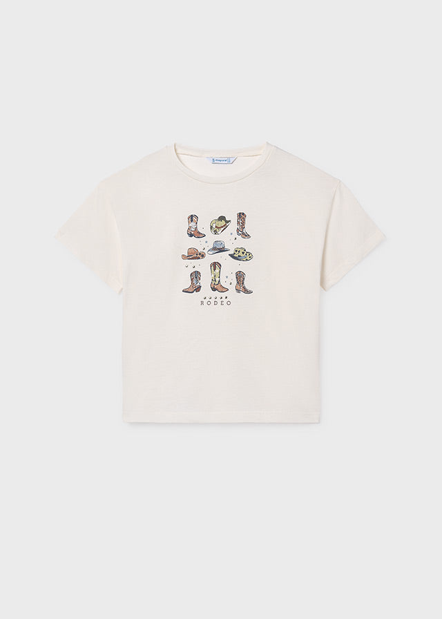 6005 Mayoral Western Print T-Shirt