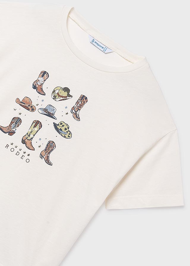 6005 Mayoral Western Print T-Shirt