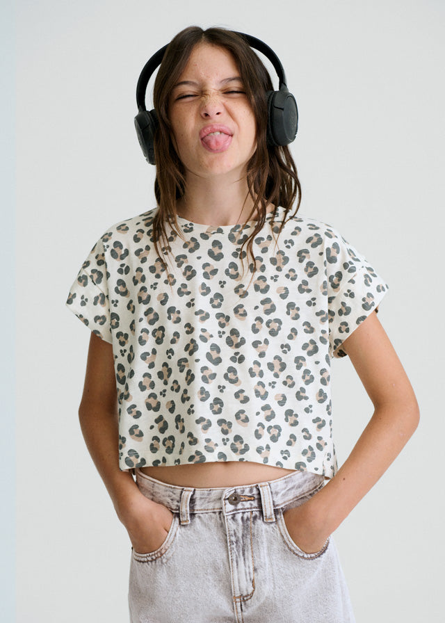 6012 Mayoral Leopard T-Shirt