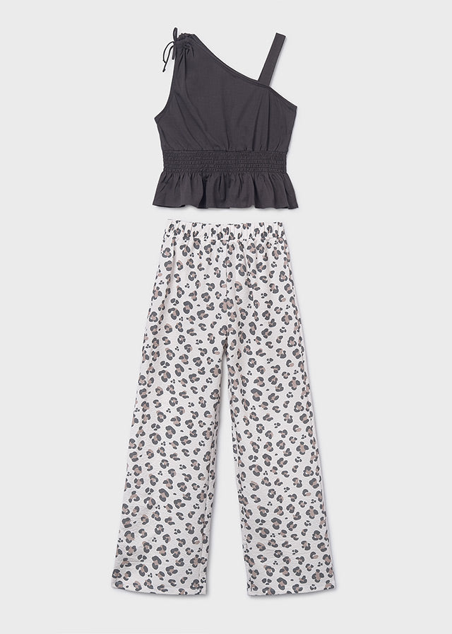 6561 Mayoral Leopard Print Trouser Set
