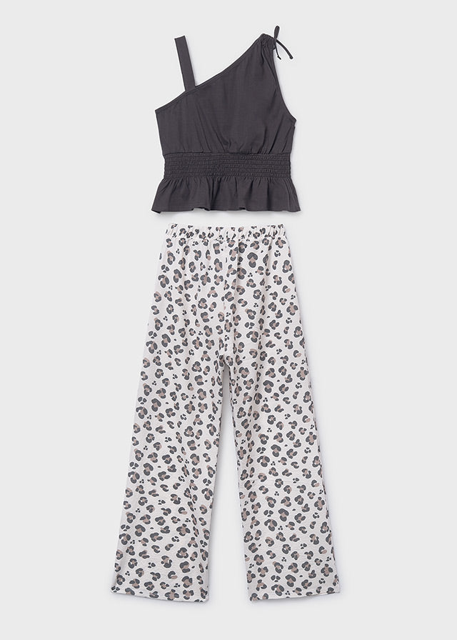 6561 Mayoral Leopard Print Trouser Set