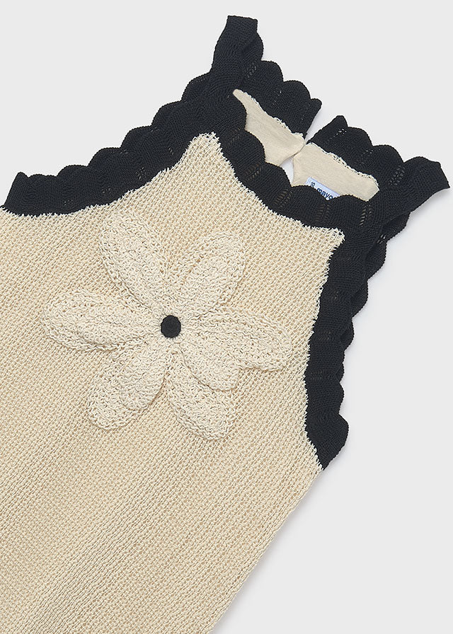 6911 Mayoral Crochet Style Knit Dress