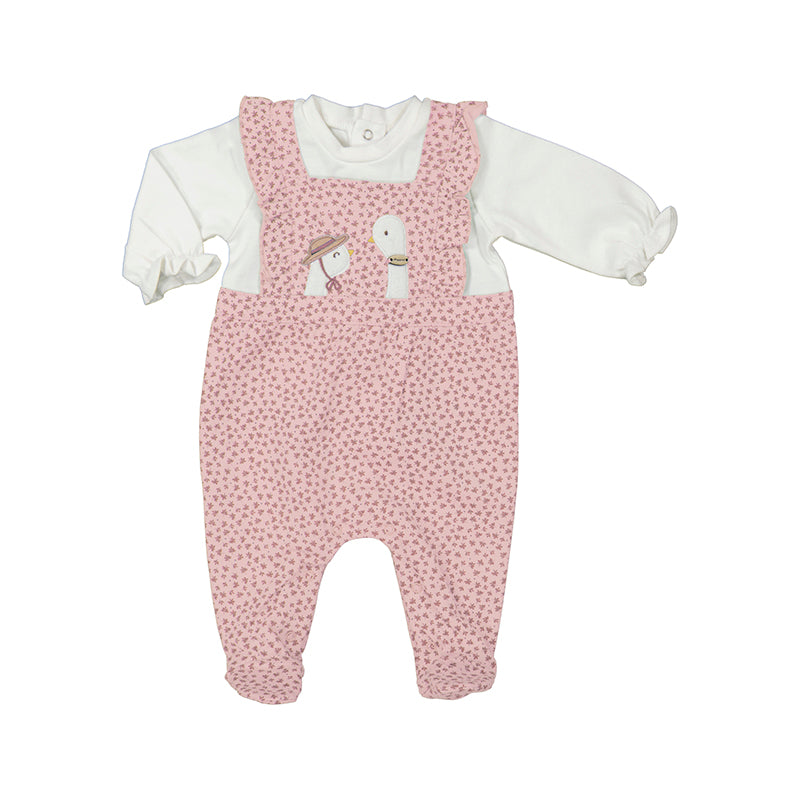 2605 Mayoral Soft Leaf Print Dungaree-littlevips-littlevips