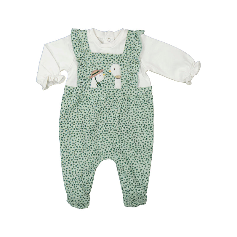 2605 Mayoral Soft Leaf Print Dungaree-littlevips-littlevips