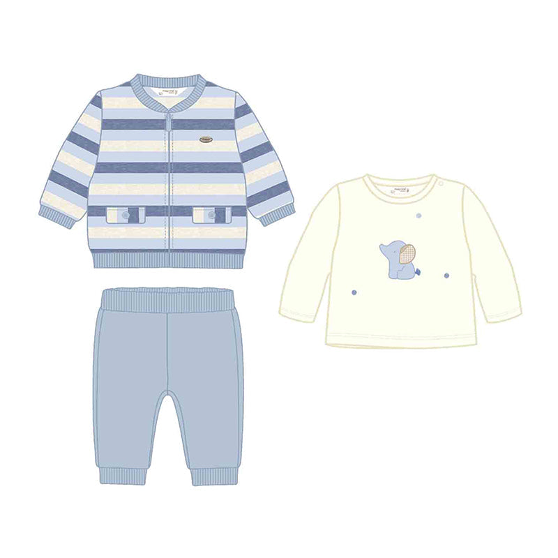 2627 Mayoral 3 Piece Striped Tracksuit-littlevips-littlevips