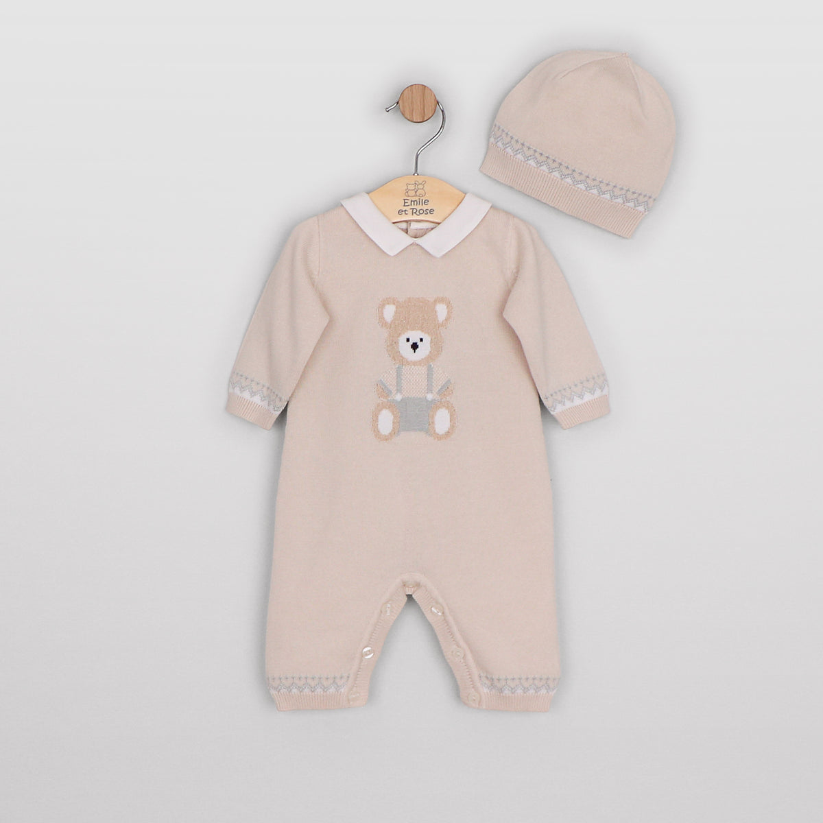 2663 Emile et Rose - Teddy Bear Knitted All in One Milo