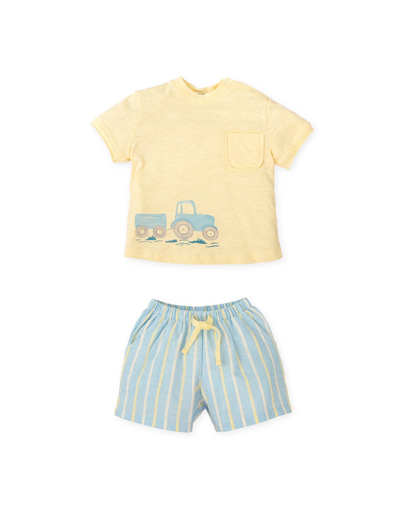 2711 Tutto Piccolo Tractor and Striped Short Set