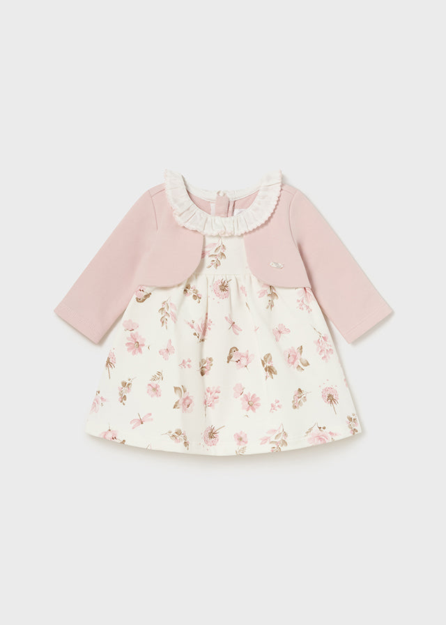 2884 Mayoral Floral Print Dress and Cardigan-littlevips-littlevips