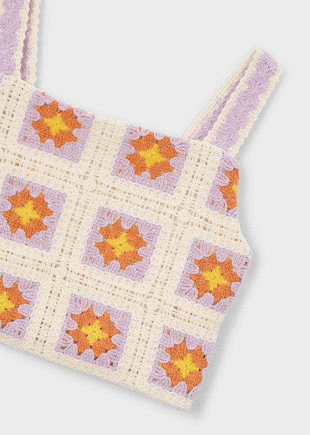 3029 Mayoral Crochet Crop Top
