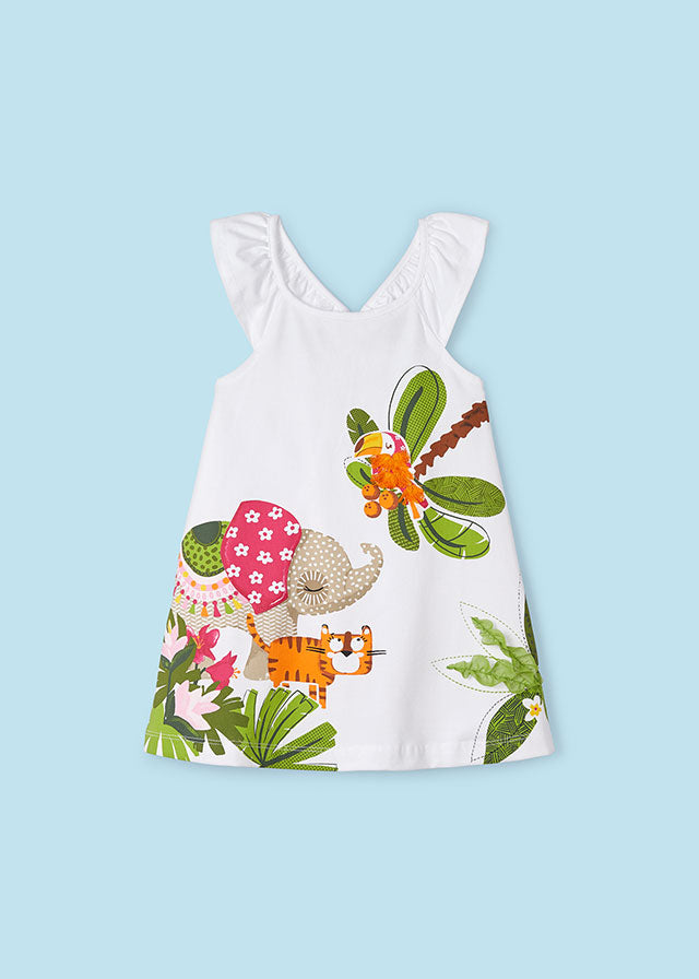 3944 Mayoral Fun Flamingo Jungle Dress-littlevips-littlevips