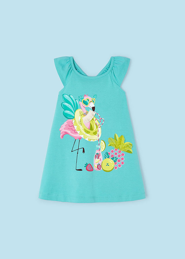 3944 Mayoral Fun Flamingo Jungle Dress-littlevips-littlevips