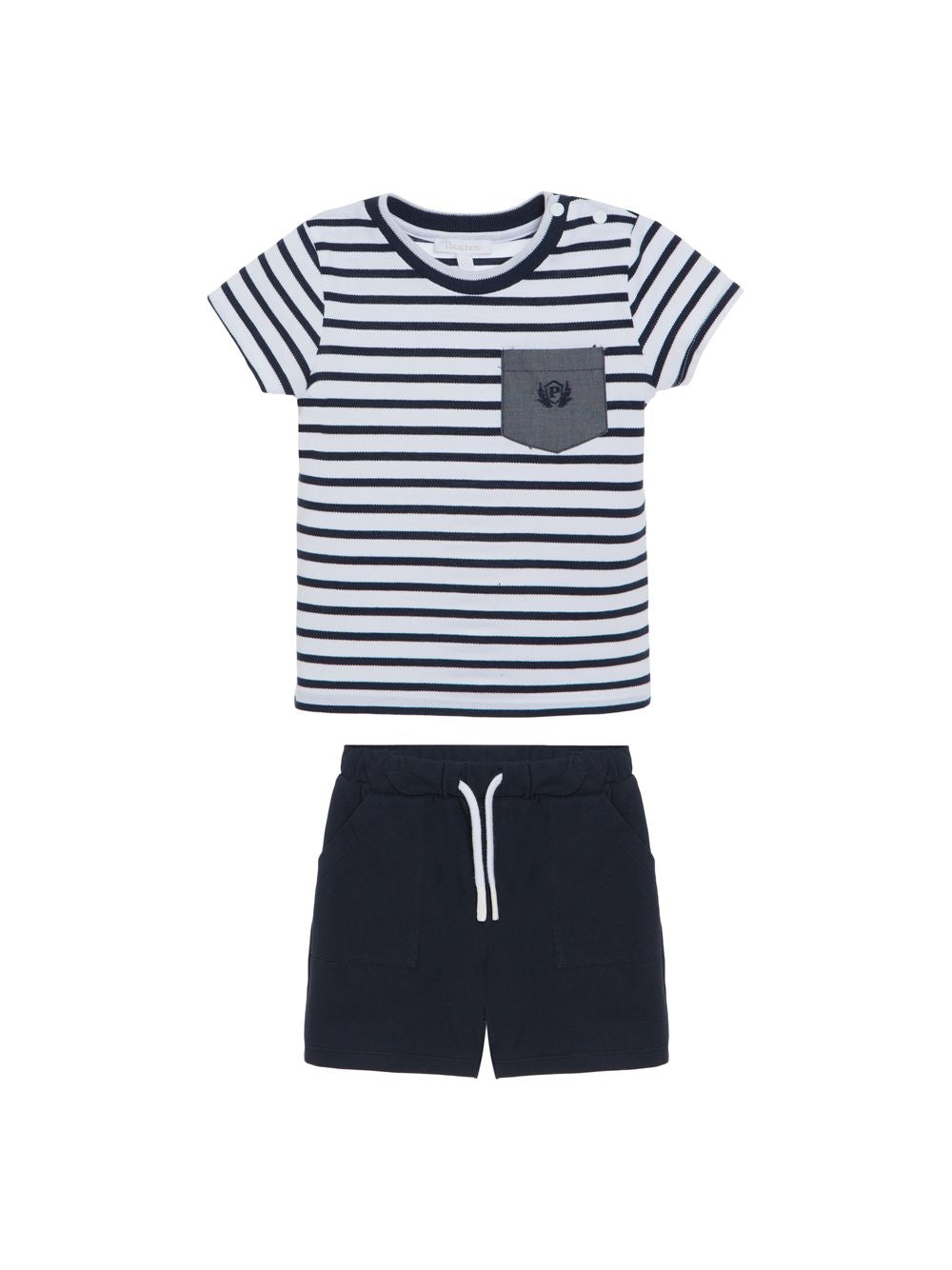 33366 Patachou Nautical Stripe 2 Piece Short Set