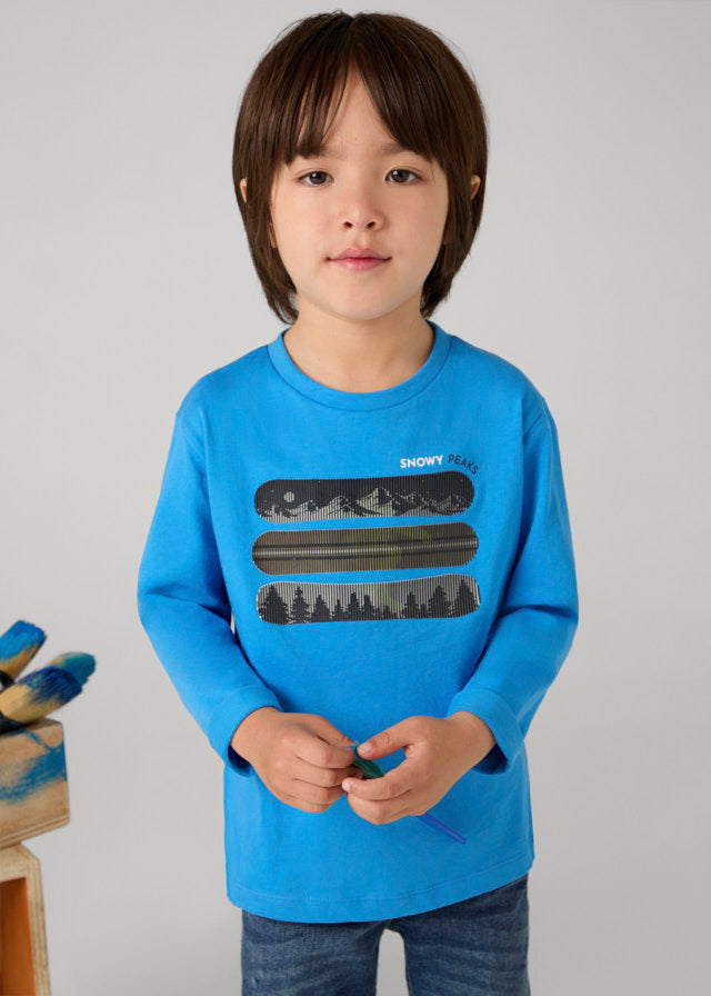 4055 Mayoral Long Sleeve Snowy Peaks T-Shirt-littlevips-littlevips