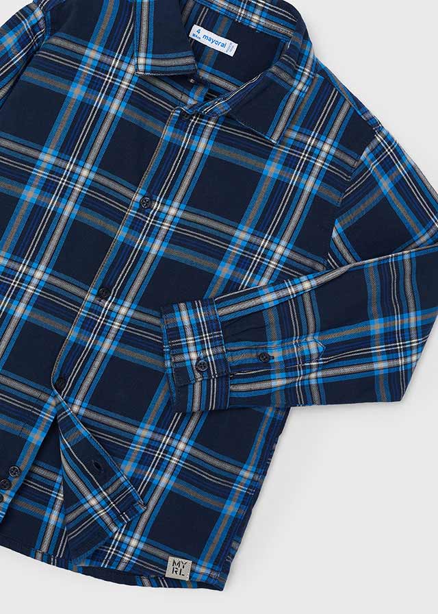 4115 Mayoral Checked Shirt-littlevips-littlevips