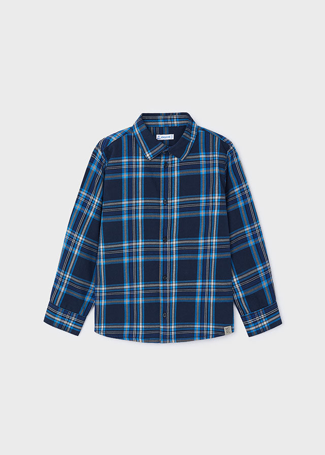 4115 Mayoral Checked Shirt-littlevips-littlevips