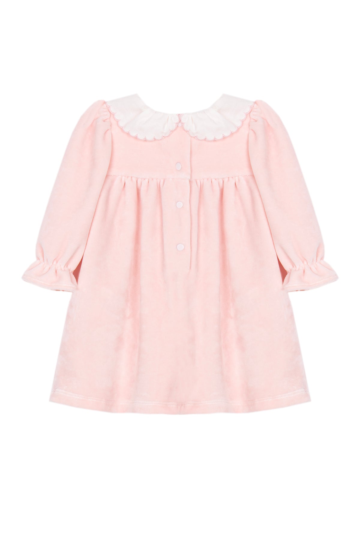 33030 Patachou Velour Flower Collar Dress