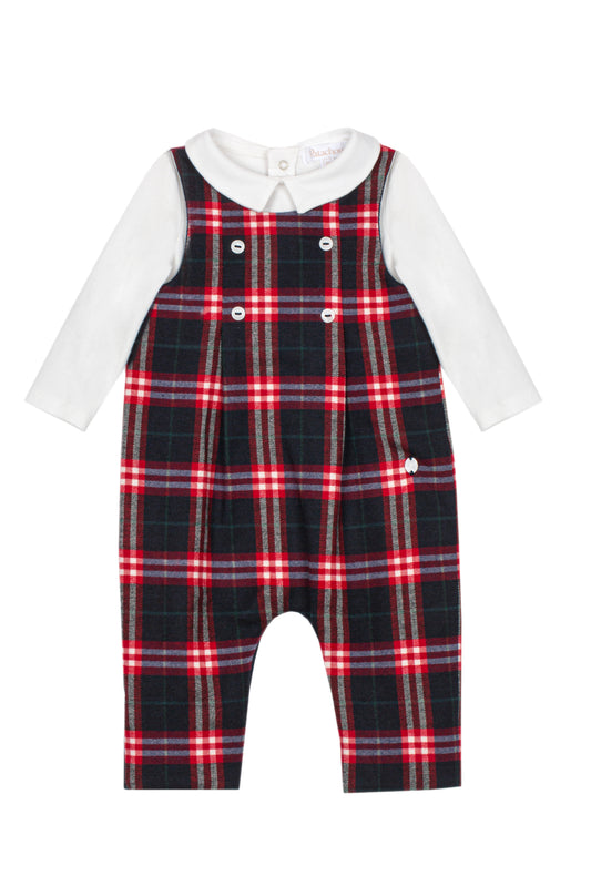 33135 Patachou Tartan Dungaree